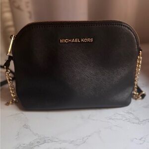 FLAWED Michael Kors Black Crossbody Bag READ DESCRIPTION